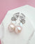 Whimsical Butterfly Big White Baroque Pearl Earrings, Everyday Luxury, Modern Pearl Jewelry