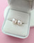 White Edison Pearl 18K White Gold Stud Earrings - 9mm to 10mm