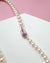 White Pearl Strand Necklace with Designer Floral Clasp, Handmade Modern Pearl Jewelry in Singapore