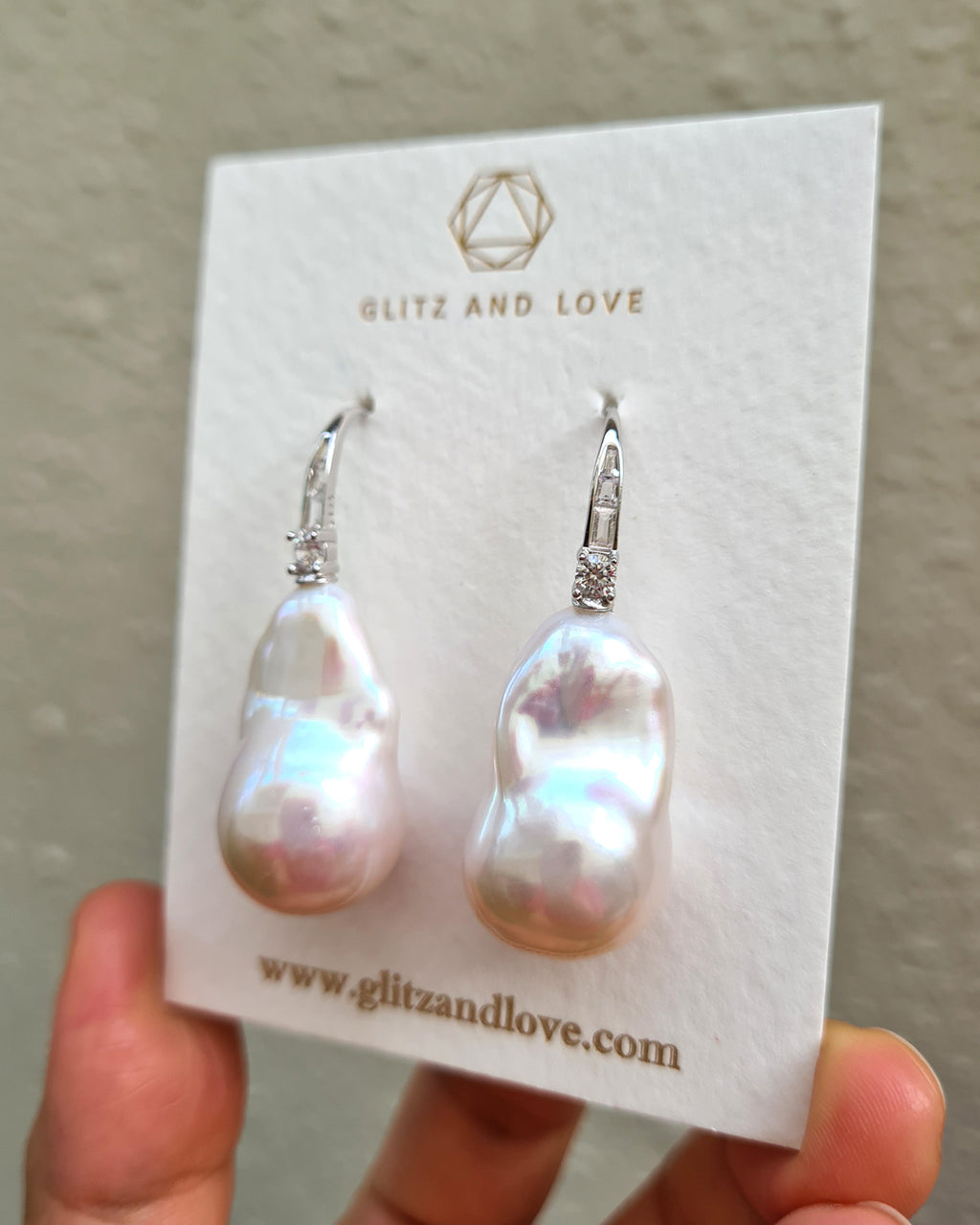 Baroque Pearl Earrings for Bride and Wedding Guest