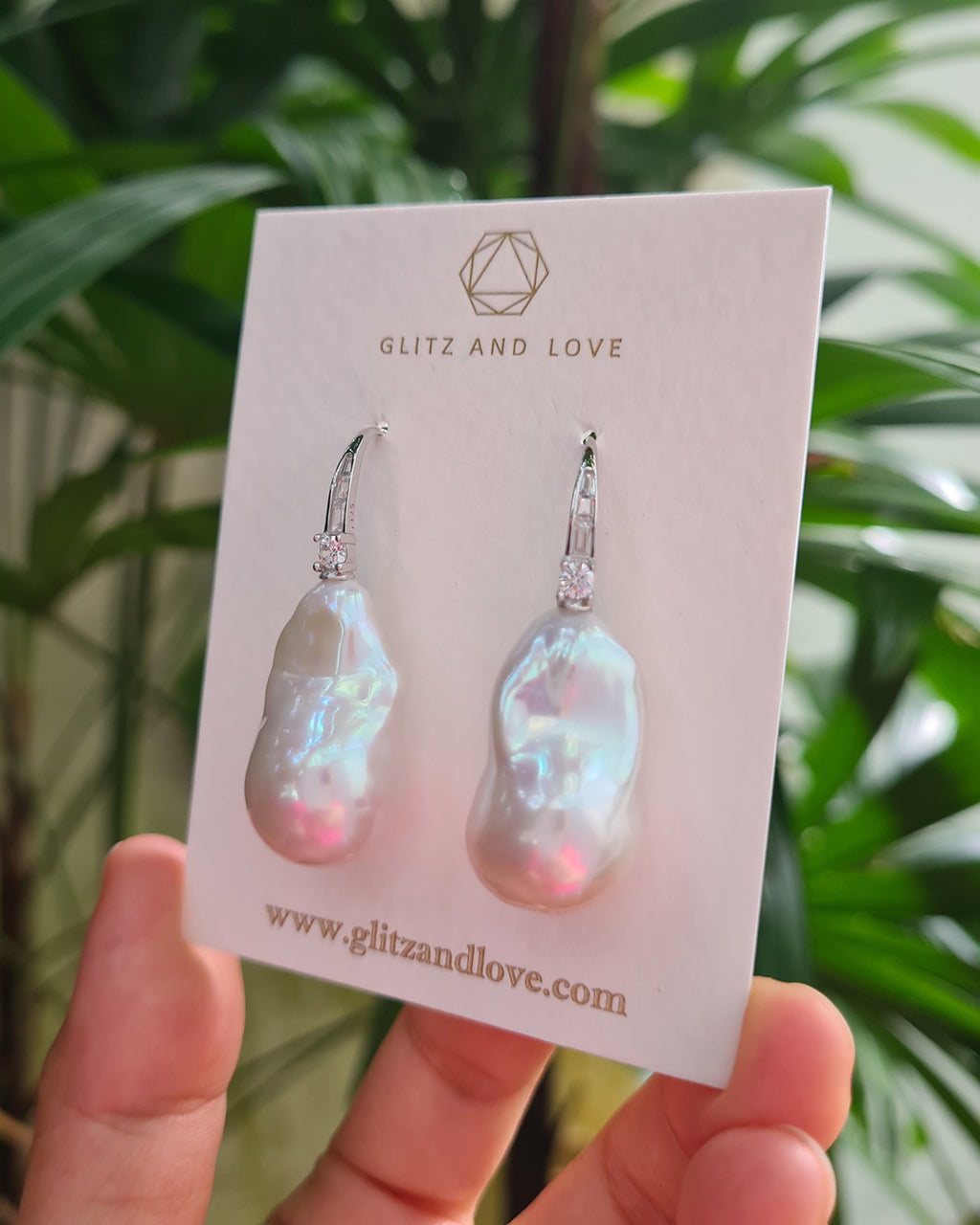 Baroque Pearl Earrings for Bride and Wedding Guest