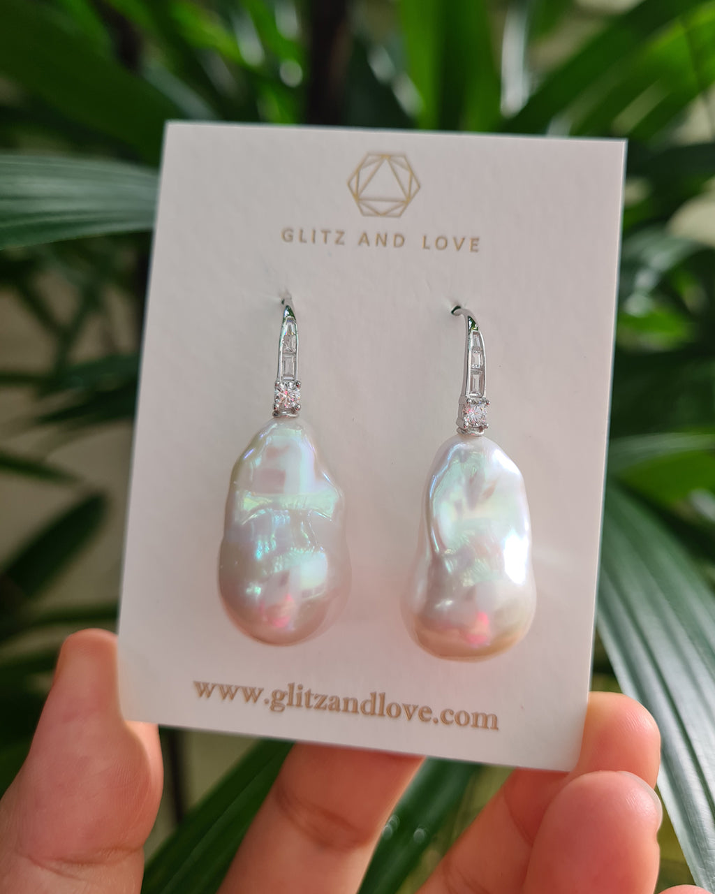 Baroque Pearl Earrings for Bride and Wedding Guest