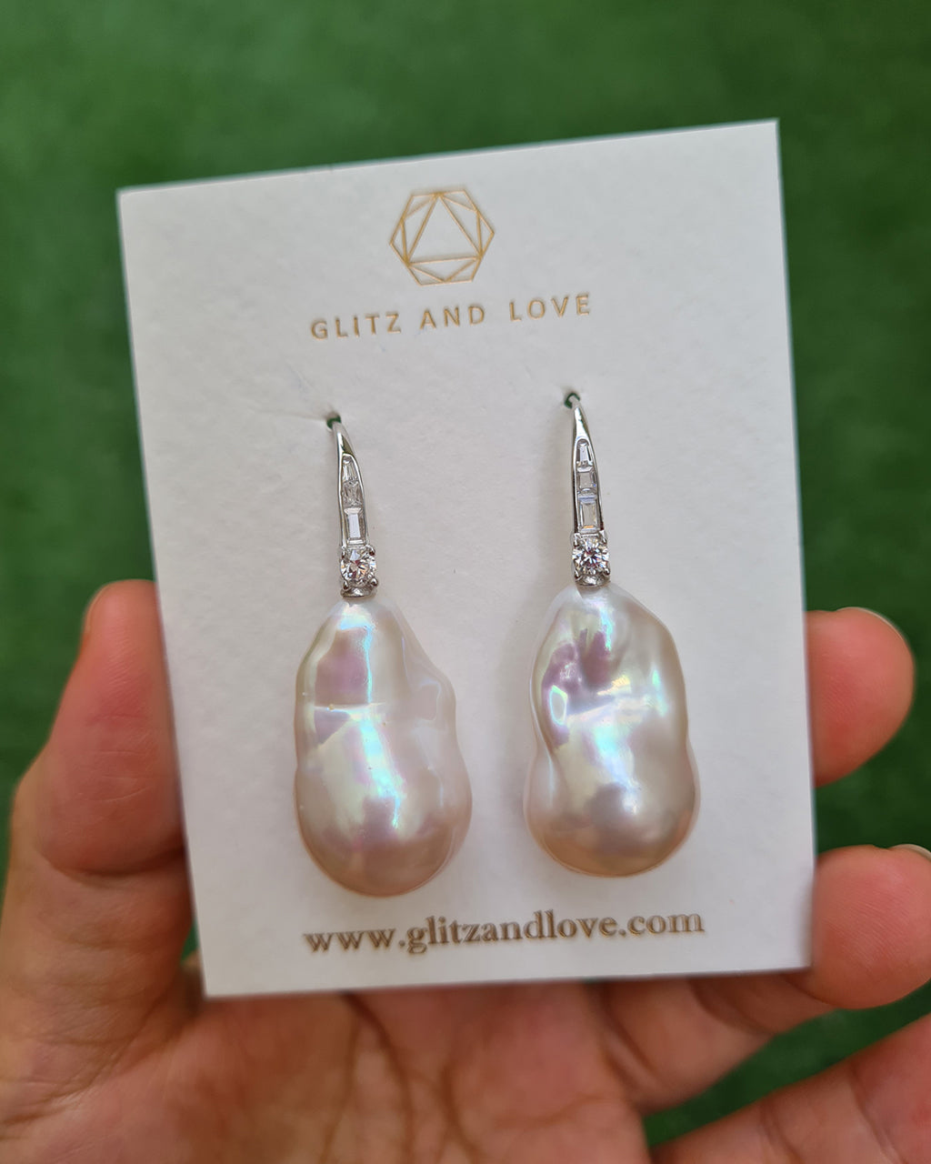 Baroque Pearl Earrings for Bride and Wedding Guest