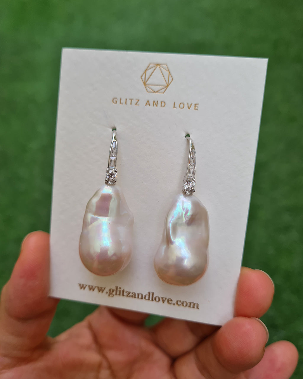 Baroque Pearl Earrings for Bride and Wedding Guest