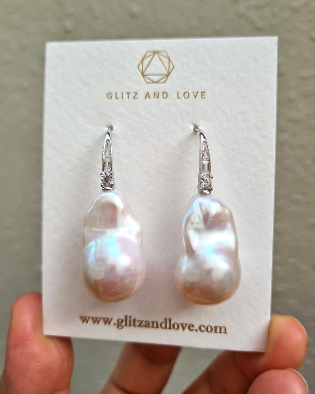 Baroque Pearl Earrings for Bride and Wedding Guest