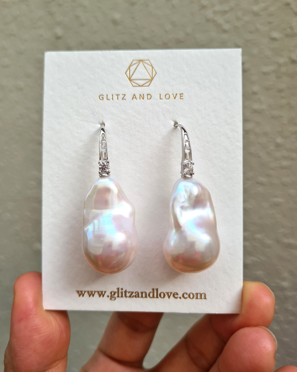 Baroque Pearl Earrings for Bride and Wedding Guest