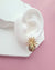 Wrinkled Pearl Earrings - Metallic Green & Firework Stud, Modern Pearl Jewelry for Busy Women