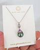 Tahitian Pearl Necklace with Detachable Clasp in 925 Sterling Silver