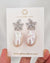 Large White Baroque Pearl Earrings - Lily Floral