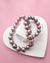 Metallic Purple Pearl Strand Necklace - Traditional Pearl Knotting, Pearl Jewelry in Singapore