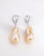 Golden Baroque Pearl Earrings - Teardrop - Wedding Bridal Jewelry for Brides and Bridesmaids | Singapore