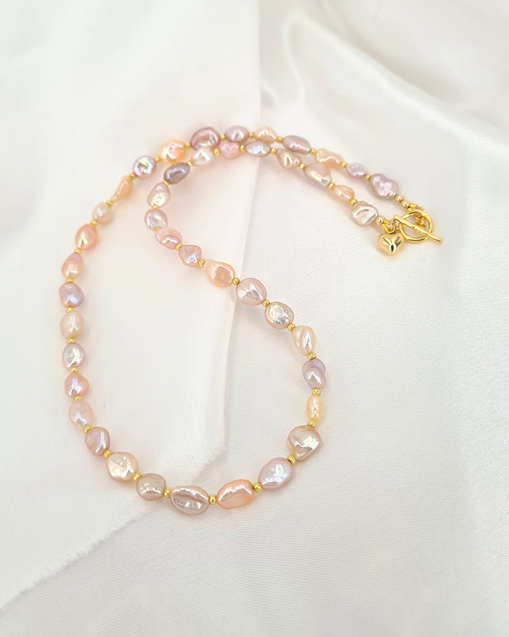 Candy Color Keshi Pearl Strand Necklace Freshwater Pearl Jewelry