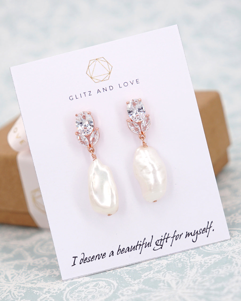 Petite Pearl & Floral Earrings - Shop Bridal Jewelry