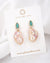 Baroque Pearl Earrings - Gold Mint - Wedding Bridal Jewelry for Brides and Bridesmaids | Singapore