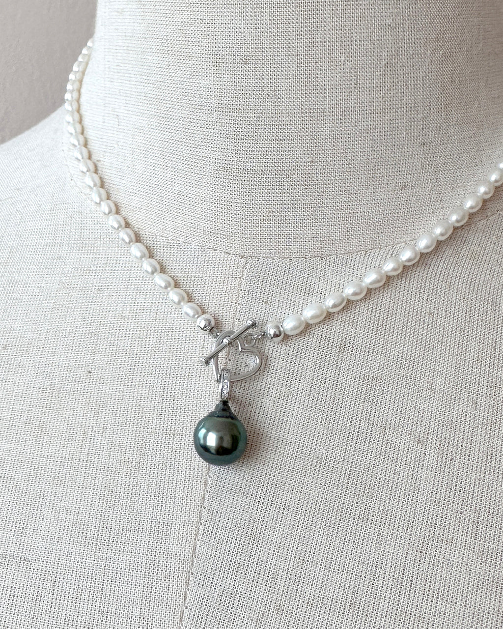 Tiny Pearl Necklace - White Freshwater Pearl Jewelry