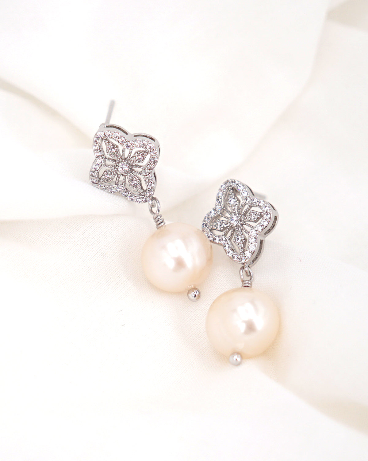 Freshwater Pearl Earrings - Vintage - Wedding Bridal Jewelry for Brides and Bridesmaids | Singapore