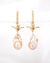 Origami Crane Baroque Pearl Earrings - Gold - Wedding Bridal Jewelry for Brides and Bridesmaids | Singapore