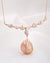 Iridescent Gold Baroque Pearl Necklace - Y-drop - Wedding Bridal Jewelry for Brides and Bridesmaids | Singapore