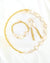 Gold Filled Hardware Link x Metallic White Large Keshi Baroque Pearl Statement Necklace