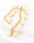 Gold Filled Hardware Link x Metallic White Large Keshi Baroque Pearl Statement Necklace