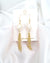 Hardware Link x Metallic White Large Keshi Baroque Pearl Statement Long Earrings