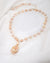 Golden Baroque Pearl Necklace - Golden Pink - Wedding Bridal Jewelry for Brides and Bridesmaids | Singapore