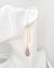 Metallic Baroque Pearl Threader Earrings | Freshwater Pearl Jewelry