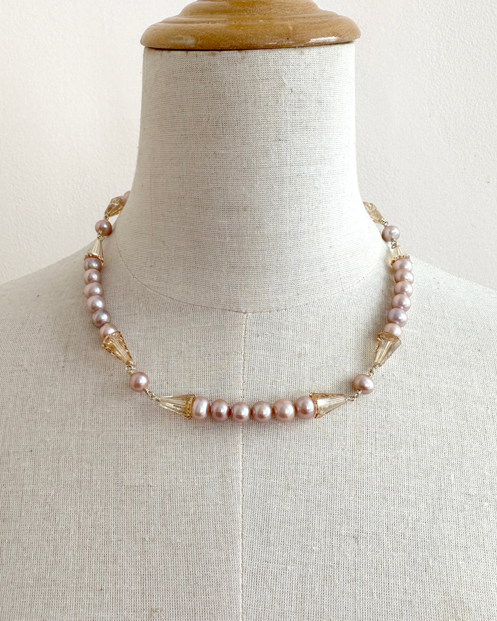 Modern Edgy Pearl Necklace | Pearl Jewelry
