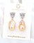 Green Eyed Panther Silver Earrings - Baroque Pearls - Wedding Bridal Jewelry for Brides and Bridesmaids | Singapore