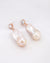 Pink Baroque Pearl Earrings - Round Sparkle - Wedding Bridal Jewelry for Brides and Bridesmaids | Singapore