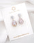 Purple Baroque Pearl Crystal Earrings - Petite - Wedding Bridal Jewelry for Brides and Bridesmaids | Singapore