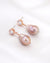 Purple Baroque Pearl Earrings - Round Sparkle Petite - Wedding Bridal Jewelry for Brides and Bridesmaids | Singapore