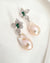 White Baroque Pearl Floral Earrings - 925 Sterling Silver | Freshwater Pearl Jewelry