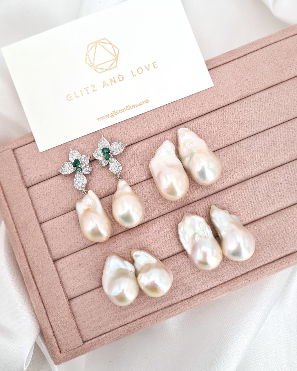 Natural pearl studs online