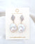 Baroque Pearl Jewelry | Statement Spiral Baroque Pearl Earrings - Icy White