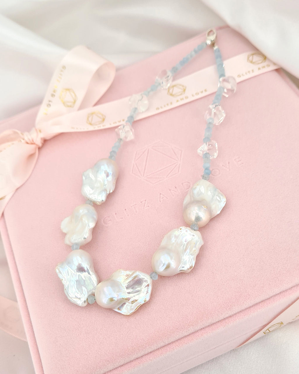 Boho Style White Baroque Pearl Necklace | Classy Jewelry Statement