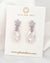 Petite White Keshi Pearl Starfish Crystal Earrings - White - Wedding Bridal Jewelry for Brides and Bridesmaids | Singapore